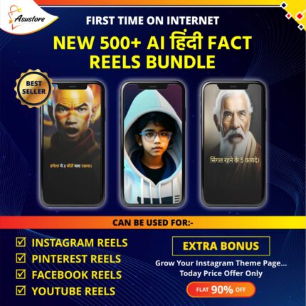 500+ AI Hindi Fact Reels Bundle